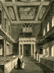 Interior da Casa Real de Banquetes da Capela, Whitehall, 1881.
