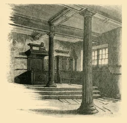 Interior da escola secundária, 1898.