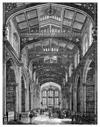 Interior da Biblioteca, Guildhall, Cidade de Londres, 1886
