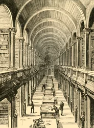 Interior da Biblioteca, Trinity College, 1898.