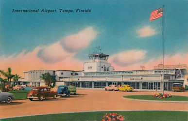 Aeroporto Internacional, Tampa, Flórida, cerca da década de 1940