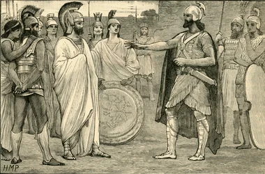 Entrevista entre Agesilaus e Pharnabazus, 1890.