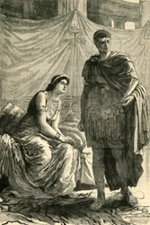 Entrevista entre Otaviano e Cleópatra, 1890.