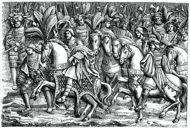 Entrevista entre Francisco I e Henrique VIII, no Campo do Pano de Ouro, 1520, 1870