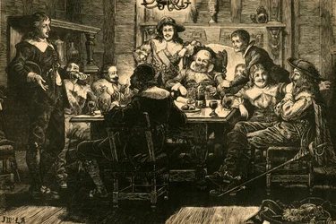 Introdução de Randolph a Ben Jonson na Devil Tavern, 1897.