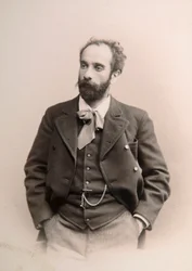 Isaak Levitan, artista russo, c1880s-c1890s