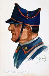 Soldado de infantaria italiano, 1914-1918