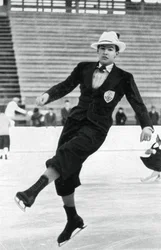 Jack Dunn, patinador britânico, Jogos Olímpicos de Inverno, Garmisch-Partenkirchen, Alemanha, 1936