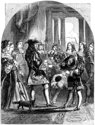 Tiago II despede-se de Luís XIV da França, 1689