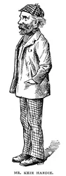 James Keir Hardie, sindicalista britânico de origem escocesa e político trabalhista, 1903