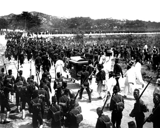 Tropas japonesas, Coréia, 1900