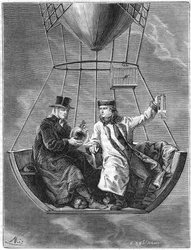 Jean Baptiste Biot e Joseph Louis Gay-Lussac, cientistas franceses, 1804 1870
