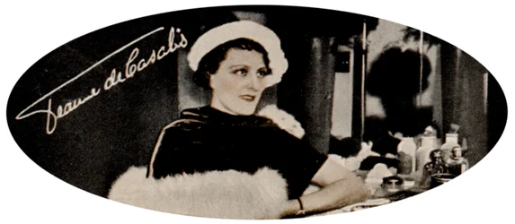 Jeanne de Casalis 1897-1966, atriz britânica nascida em Basutolândia de teatro, rádio e cinema, 1935