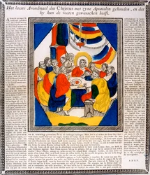 Jesus e seus Discípulos na Última Ceia, século 19