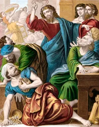 Jesus e os cambistas, c1860