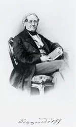 Johann Christian Poggendorf, físico alemão, meados do século XIX