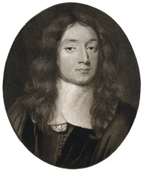John Milton, poeta inglês, século XVII, 1899