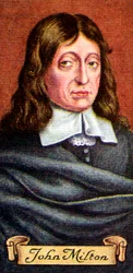 John Milton, tirado de uma série de cartões de cigarro, 1935
