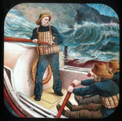 Joseph Cox: Coxswain da Esperança, c1900.