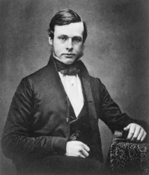 Joseph Lister, cirurgião inglês e pioneiro em cirurgia anti-séptica, c1855