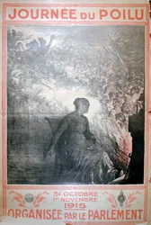 Hairy Day, 31 de outubro a 1 de novembro de 1915, poster da Primeira Guerra Mundial francesa, 1915