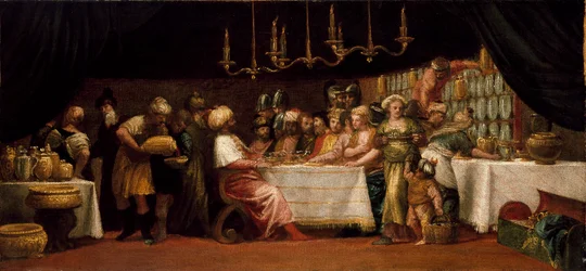 Judith banqueteada por Holofernes, século XVI