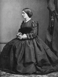 Julia Grant, esposa do presidente americano Ulysses S Grant, final do século XIX, 1908
