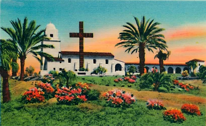 Museu Junipero Serra, Cidade Velha. San Diego, Califórnia, c1941