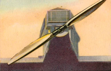 Hélice de metal Junkers com pás ajustáveis, 1932.