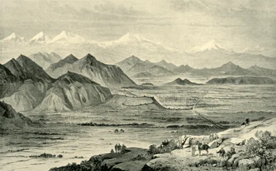 Cabul, olhando para o norte do monte acima do acampamento britânico em Beni Hissar, 8 de outubro de 1879, 1901.
