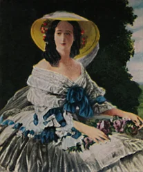 Imperatriz Eugenie 1826-1920. - Pintura de Winterhalter, 1934.