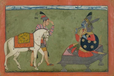 Avatar Kalki, a futura encarnação de Vixnu, ca. 1700-1710.