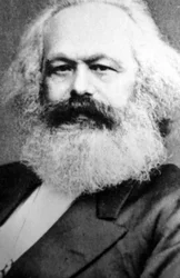 Karl Marx, teórico político, social e econômico alemão, século XIX