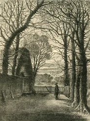Keats Seat, caminhada velha do poço, c1818, c1876.