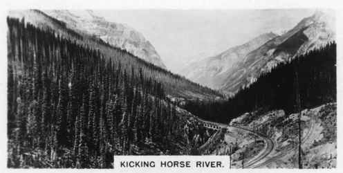 Kicking Horse River, Colúmbia Britânica, Canadá, c1920s