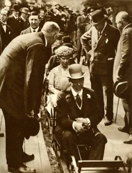 Rei George V e Queen Mary ... Exposição do Império Britânico, Wembley, Londres, 1925, 1935.