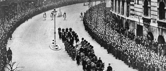 Procissão fúnebre do rei George Vs, Londres, janeiro de 1936