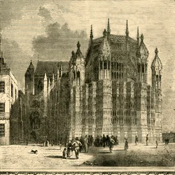 Capela do rei Henrique VII, 1881.