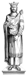 Rei Luís VII da França 1120-1180, século XVI 1849