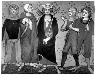 Rei e corte, finais dos séculos XIII e XIV, 1910