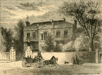 Casa de Kingston, Knightsbridge, c1876.