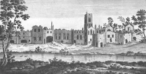 Abadia de Kirkstall, Leeds, West Yorkshire, século XVIII