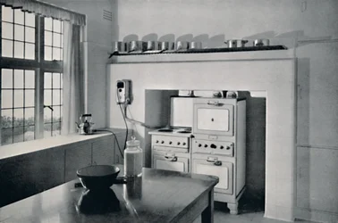 Cozinha projetada por RW Symonds, 1938