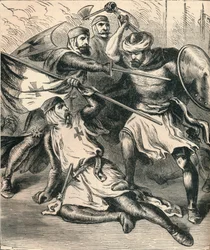 Cavaleiros Templários no Campo de Batalha, c1910