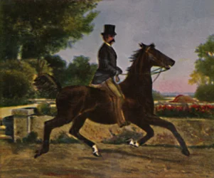 Rei Humbert I da Itália 1844-1900. - Pintura de Palizzi, 1934.