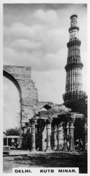 Kutb Minar, Delhi, Índia, c1925