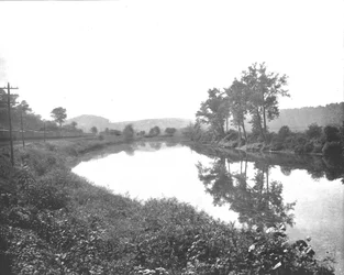 La Colle que olha a oeste, Pennsylvania Railroad, EUA, c1900.