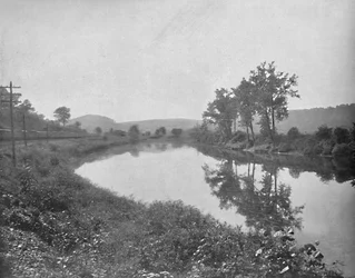 La Colle que olha ocidental, estrada de ferro de Pensilvânia, c1897.