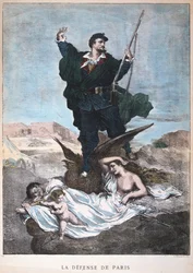 A defesa de Paris, guerra franco-prussiana, 1870-1871.