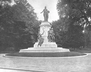Estátua de Lafayette, Washington DC, EUA, c1900.